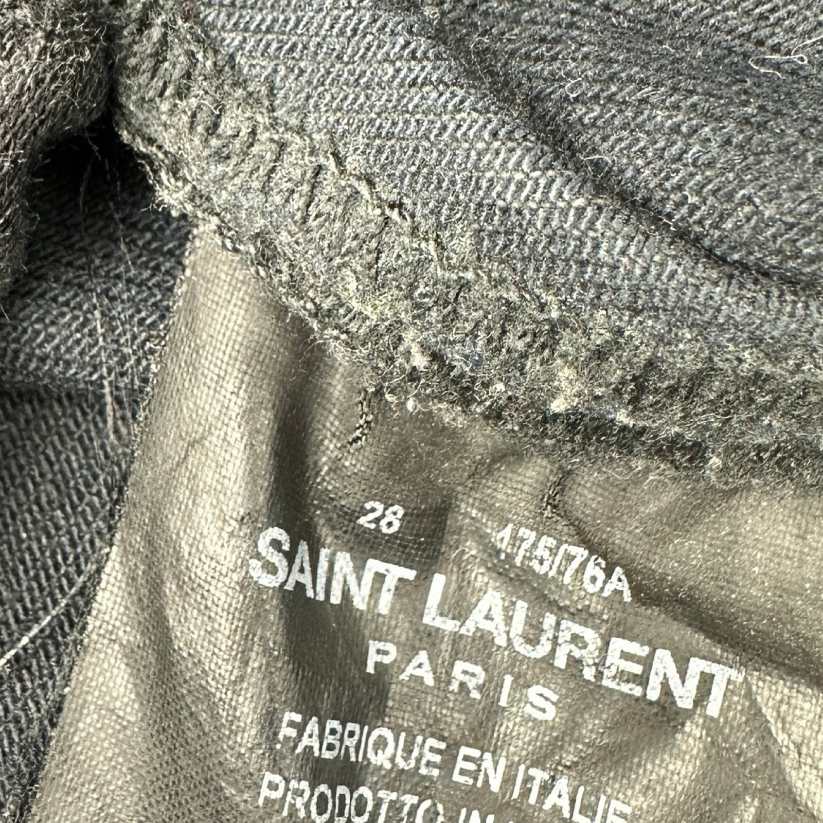 サンローラン SAINT LAURENT コーティングスキニーデニムパンツ 397136
