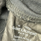 サンローラン SAINT LAURENT コーティングスキニーデニムパンツ 397136 ブラック コットン メンズ デニムパンツ