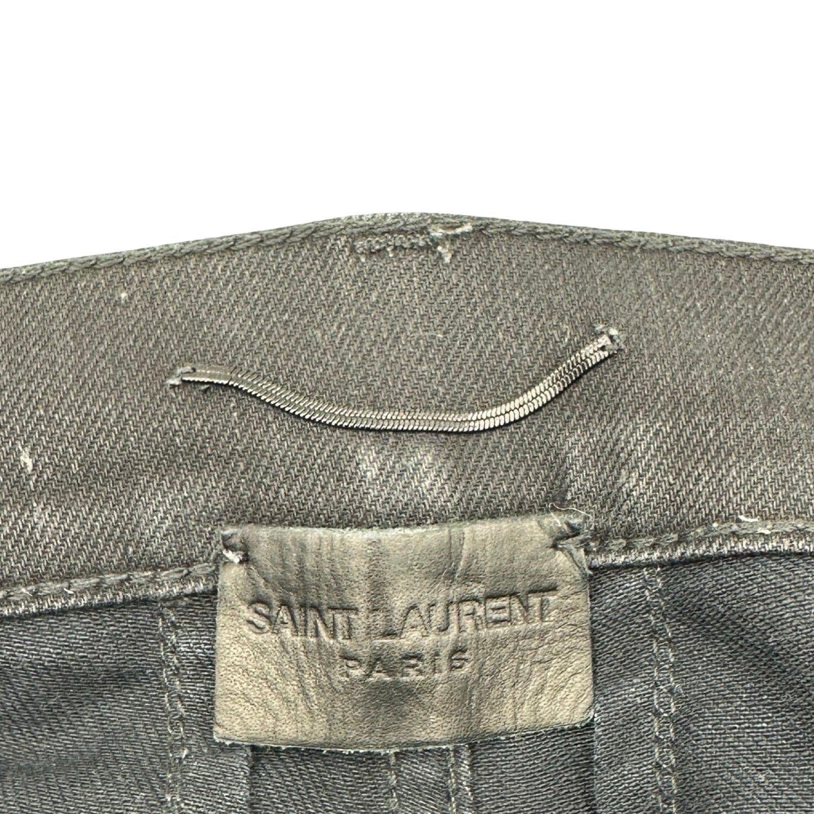 サンローラン SAINT LAURENT コーティングスキニーデニムパンツ 397136
