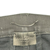 サンローラン SAINT LAURENT コーティングスキニーデニムパンツ 397136 ブラック コットン メンズ デニムパンツ