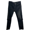 サンローラン SAINT LAURENT クラッシュ加工スキニーデニムパンツ 398561 ブラック コットン メンズ デニムパンツ