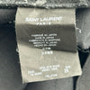 サンローラン SAINT LAURENT クラッシュ加工スキニーデニムパンツ 398561 ブラック コットン メンズ デニムパンツ