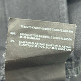 サンローラン SAINT LAURENT クラッシュ加工スキニーデニムパンツ 398561 ブラック コットン メンズ デニムパンツ