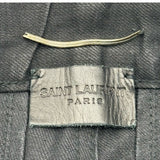 サンローラン SAINT LAURENT クラッシュ加工スキニーデニムパンツ 398561 ブラック コットン メンズ デニムパンツ