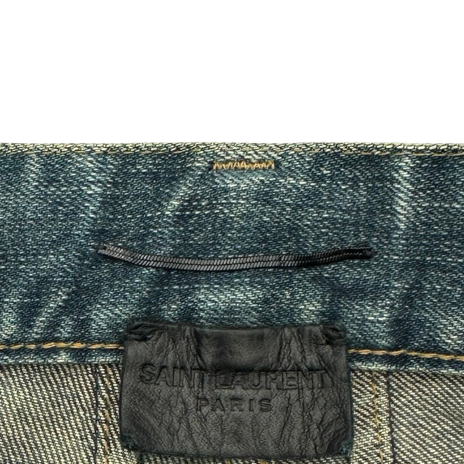 サンローラン SAINT LAURENT ウォッシュドデニムパンツ 443366 ブルー コットン メンズ デニムパンツ サンローラン SAINT LAURENT ウォッシュドデニムパンツ 443366 ブルー