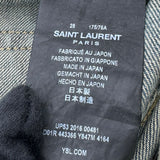 サンローラン SAINT LAURENT ウォッシュドデニムパンツ 443366 ブルー コットン メンズ デニムパンツ