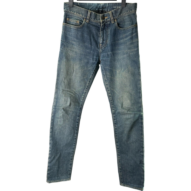 サンローラン SAINT LAURENT ウォッシュドデニムパンツ 443366 ブルー