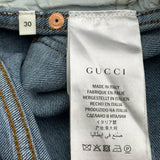 グッチ GUCCI ウォッシュドデニムパンツ 408637 ブルー コットン メンズ デニムパンツ