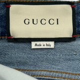 グッチ GUCCI ウォッシュドデニムパンツ 408637 ブルー コットン メンズ デニムパンツ