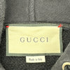 グッチ GUCCI ロゴプリントスウェットパーカー 475374 ブラック コットン メンズ パーカー