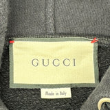 グッチ GUCCI ロゴプリントスウェットパーカー 475374 ブラック コットン メンズ パーカー