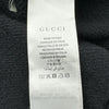 グッチ GUCCI ロゴプリントスウェットパーカー 475374 ブラック コットン メンズ パーカー