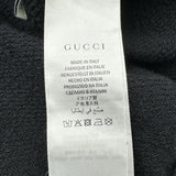 グッチ GUCCI ロゴプリントスウェットパーカー 475374 ブラック コットン メンズ パーカー