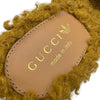 グッチ GUCCI ×adidas ムートンヒールサンダル 722440 ベージュ ムートン レディース サンダル