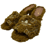 グッチ GUCCI ×adidas ムートンヒールサンダル 722440 ベージュ ムートン レディース サンダル