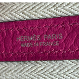 エルメス HERMES ガーデンパーティーTPM C刻 ローズパープル カントリー レディース ハンドバッグ