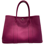 エルメス HERMES ガーデンパーティーTPM C刻 ローズパープル カントリー レディース ハンドバッグ