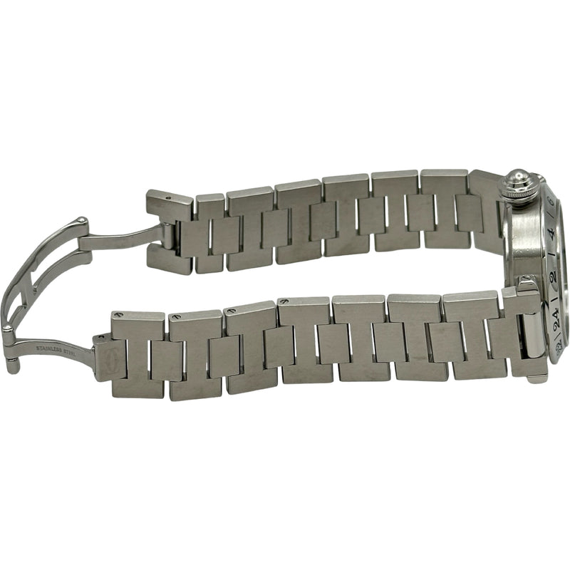 カルティエ Cartier パシャCメリディアンGMT W31049M7 ブラック