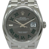 ロレックス ROLEX デイトジャスト36 126200 スレート ステンレススチール 自動巻き メンズ 腕時計