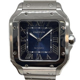 カルティエ Cartier サントス ドゥ カルティエMM WSSA0063 ブルー ステンレススチール 自動巻き メンズ 腕時計