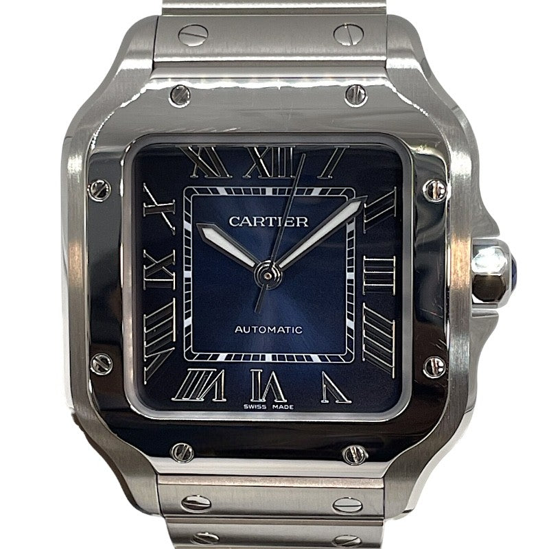 カルティエ Cartier サントス ドゥ カルティエMM WSSA0063 ブルー