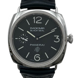 パネライ PANERAI ラジオミール ブラックシール ロゴ PAM00380 ブラック ステンレススチール 手巻き メンズ 腕時計