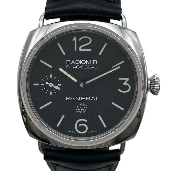 パネライ PANERAI ラジオミール ブラックシール ロゴ PAM00380 ブラック ステンレススチール 手巻き メンズ 腕時計 パネライ PANERAI ラジオミール ブラックシール ロゴ PAM00380