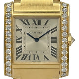 カルティエ Cartier タンクフランセーズMM WJTA0040 シルバー ゴールド クオーツ レディース 腕時計
