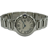 カルティエ Cartier バロンブルードゥカルティエ 28ｍｍ W69010Z4 シルバー ステンレススチール クオーツ レディース 腕時計