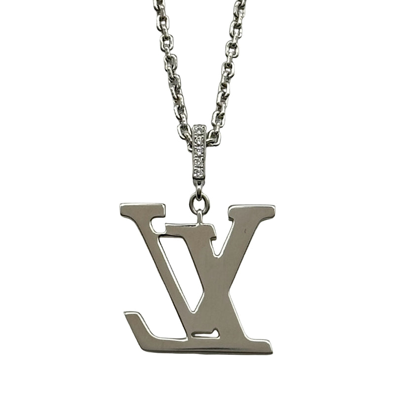 ルイ・ヴィトン LOUIS VUITTON パンダンティフLVダイヤネックレスGM