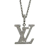 ルイ・ヴィトン LOUIS VUITTON パンダンティフLVダイヤネックレスGM ホワイトゴールド Au750 ダイヤモンド ジュエリー