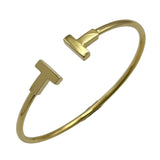ティファニー TIFFANY＆CO Tワイヤーブレス ゴールド Au750 ジュエリー