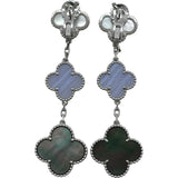ヴァンクリーフ＆アーペル Van Cleef & Arpels マジックアルハンブラピアス ホワイトゴールド Au750 マザーオブパール ジュエリー
