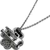 ヴァンクリーフ＆アーペル Van Cleef & Arpels コスモスネックレス ホワイトゴールド Au750 オニキス ジュエリー