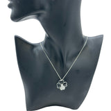 ヴァンクリーフ＆アーペル Van Cleef & Arpels コスモスネックレス ホワイトゴールド Au750 オニキス ジュエリー