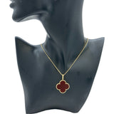 ヴァンクリーフ＆アーペル Van Cleef & Arpels マジックアルハンブラネックレス ピンクゴールド Au750 カーネリアン 　ジュエリー