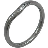 ティファニー TIFFANY＆CO カーブドリング プラチナ Pt950 ダイヤモンド ジュエリー