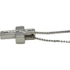 タサキ TASAKI クロスネックレス ホワイトゴールド K14WG ダイヤモンド ジュエリー