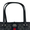 バレンシアガ BALENCIAGA GUCCIコラボ ザ ハッカープロジェクト トートバッグ 680125 グレー/ブラック キャンバス レザー レディース トートバッグ