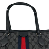 バレンシアガ BALENCIAGA GUCCIコラボ ザ ハッカープロジェクト トートバッグ 680125 グレー/ブラック キャンバス レザー レディース トートバッグ