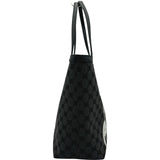 バレンシアガ BALENCIAGA GUCCIコラボ ザ ハッカープロジェクト トートバッグ 680125 グレー/ブラック キャンバス レザー レディース トートバッグ