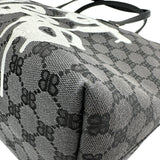 バレンシアガ BALENCIAGA GUCCIコラボ ザ ハッカープロジェクト トートバッグ 680125 グレー/ブラック キャンバス レザー レディース トートバッグ