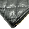 シャネル CHANEL クラシックジップコインパース AP0216 ブラック ゴールド金具 キャビア レディース コインケース