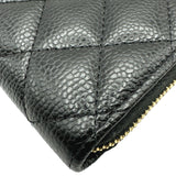 シャネル CHANEL クラシックジップコインパース AP0216 ブラック ゴールド金具 キャビア レディース コインケース