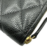 シャネル CHANEL クラシックジップコインパース AP0216 ブラック ゴールド金具 キャビア レディース コインケース