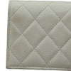 シャネル CHANEL マトラッセスモールウォレット AP3178 ホワイト ゴールド金具 キャビア レディース 二つ折り財布