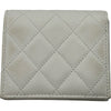 シャネル CHANEL マトラッセスモールウォレット AP3178 ホワイト ゴールド金具 キャビア レディース 二つ折り財布