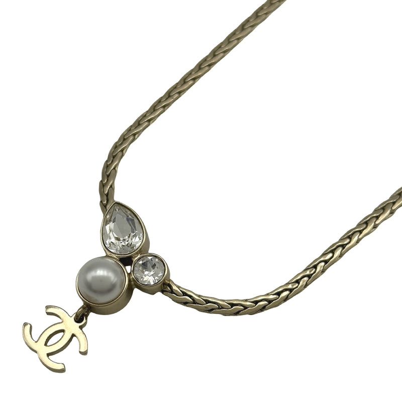 シャネル CHANEL パールネックレス ゴールド メタル アクセサリー 