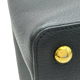 ルイ・ヴィトン LOUIS VUITTON カプシーヌPM M52138 ノワール/ネイビー ゴールド金具 トリヨン レディース ショルダーバッグ