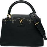 ルイ・ヴィトン LOUIS VUITTON カプシーヌPM M52138 ノワール/ネイビー ゴールド金具 トリヨン レディース ショルダーバッグ